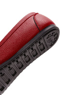 Women's Red Buckle Detailed Loafer | Derimod