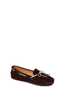 Woman Brown Tassel Suede Loafer | Derimod