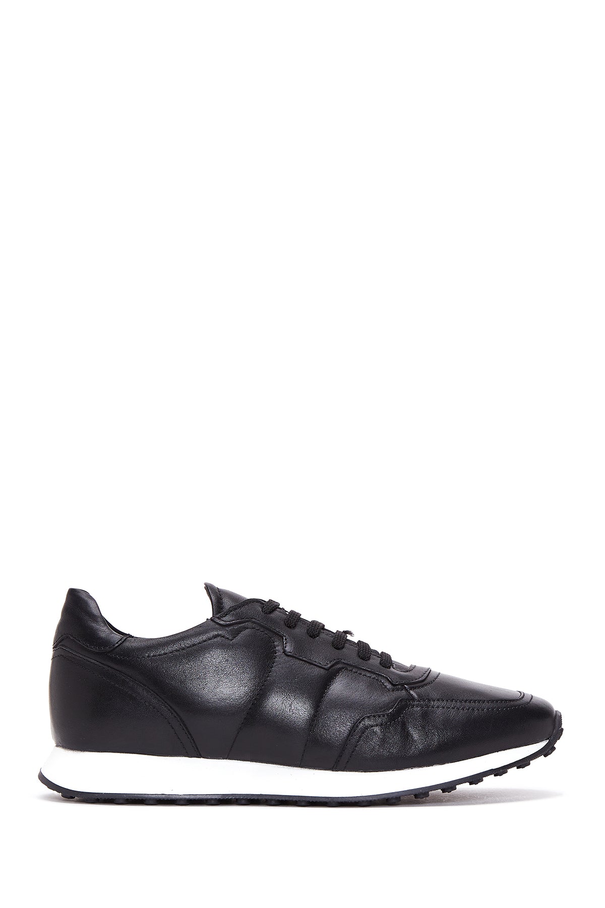 Men's Black Leather Sneaker 22WFD641118 | Derimod