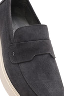 Men's Gray Suede Leather Casual Loafer | Derimod