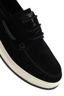 Men's Black Lace-Up Suede Leather Casual Shoes | Derimod