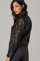 Icon Women's Leather Jacket | Derimod