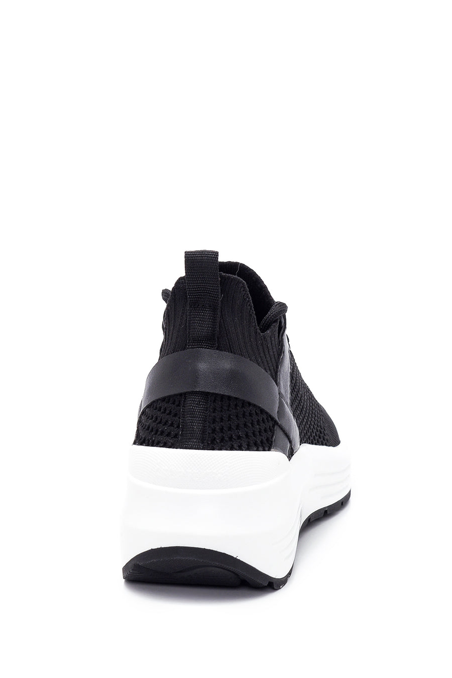 Kadın Siyah Kalın Tabanlı Kumaş Sneaker