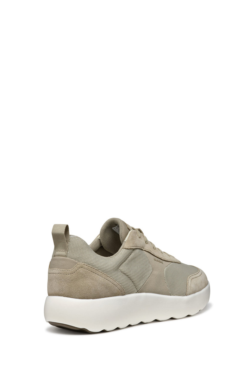 Geox Erkek Bej U Xtors D - Mesh + Suede Bağcıklı Süet Deri Sneaker