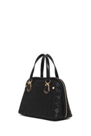 Woman Black Long-Strap Printed Shoulder Bag | Derimod