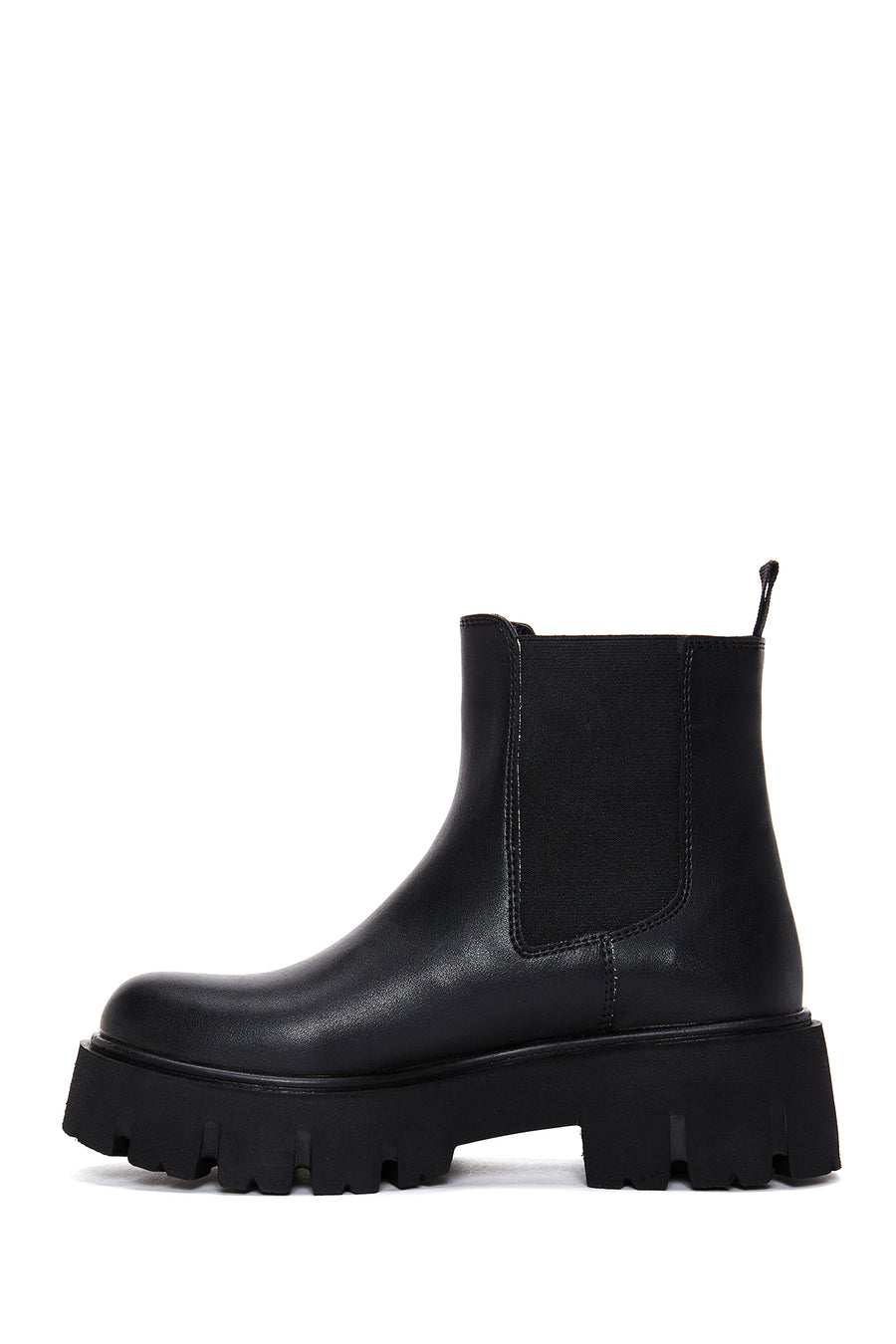 Women's Black Thick Soled Chelsea Boots