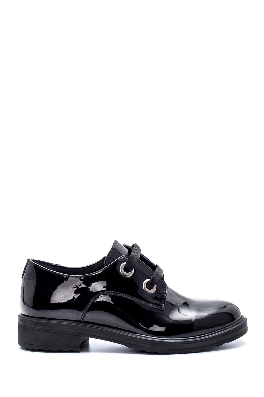 Women's Leather Patent Leather Shoes 20WFD286516 | Derimod
