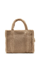 Women's Camel Plush Handbag | Derimod
