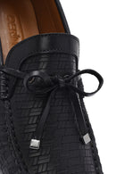 Men's Black Leather Casual Loafer | Derimod