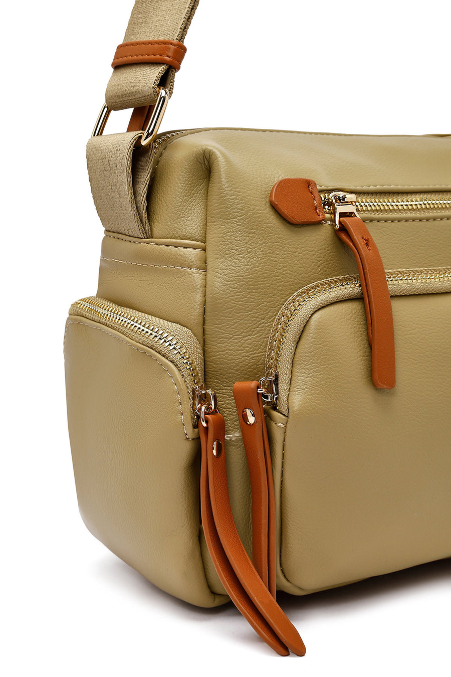 Women's Green Long Strap Crossbody Bag