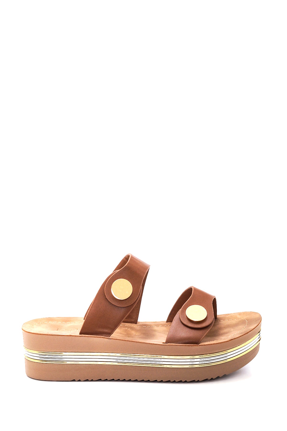 Women's Double Buckle Slippers 22SFE466618 | Derimod