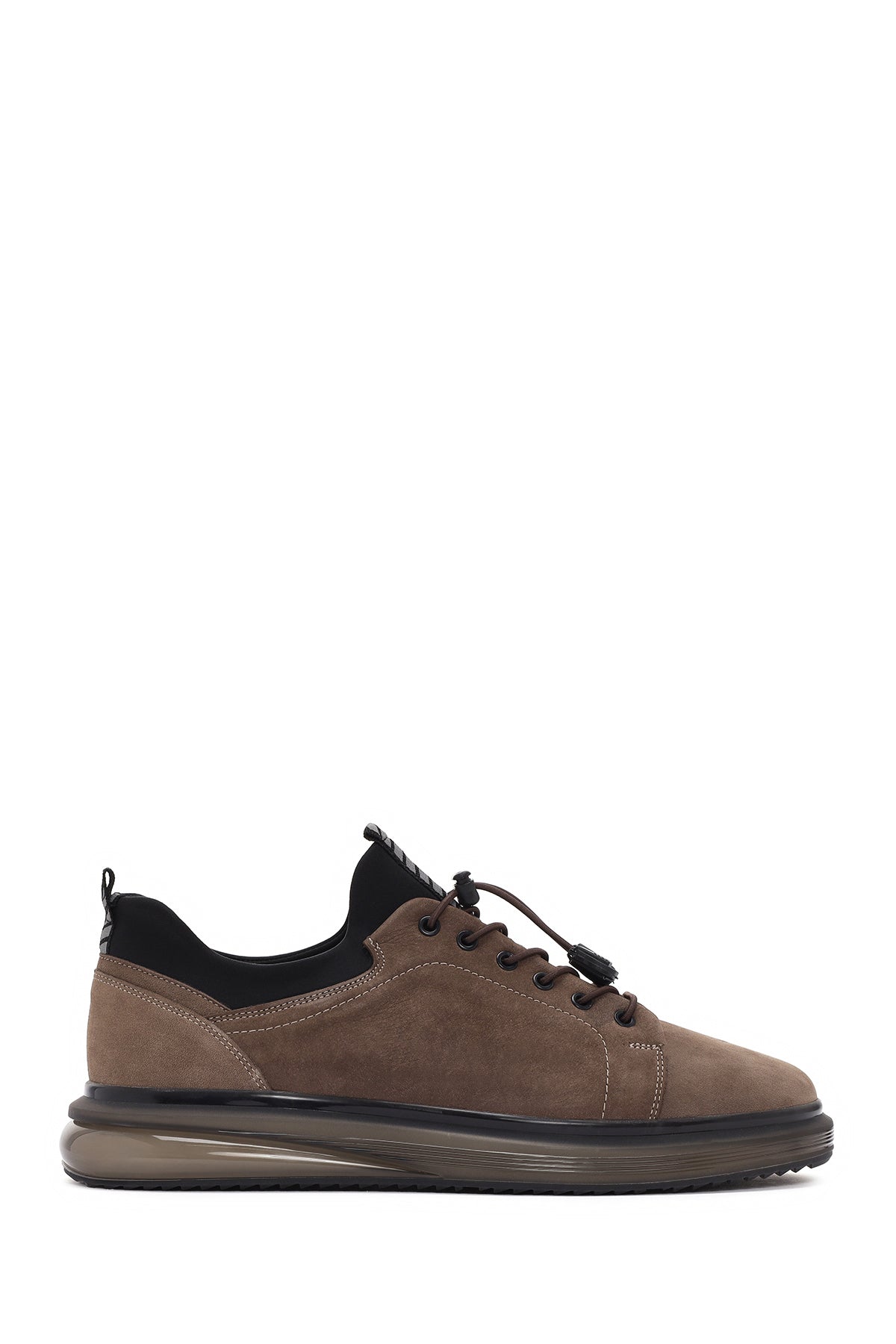 Erkek Vizon Kalın Tabanlı Süet Deri Sneaker 26SFD640810 | Derimod