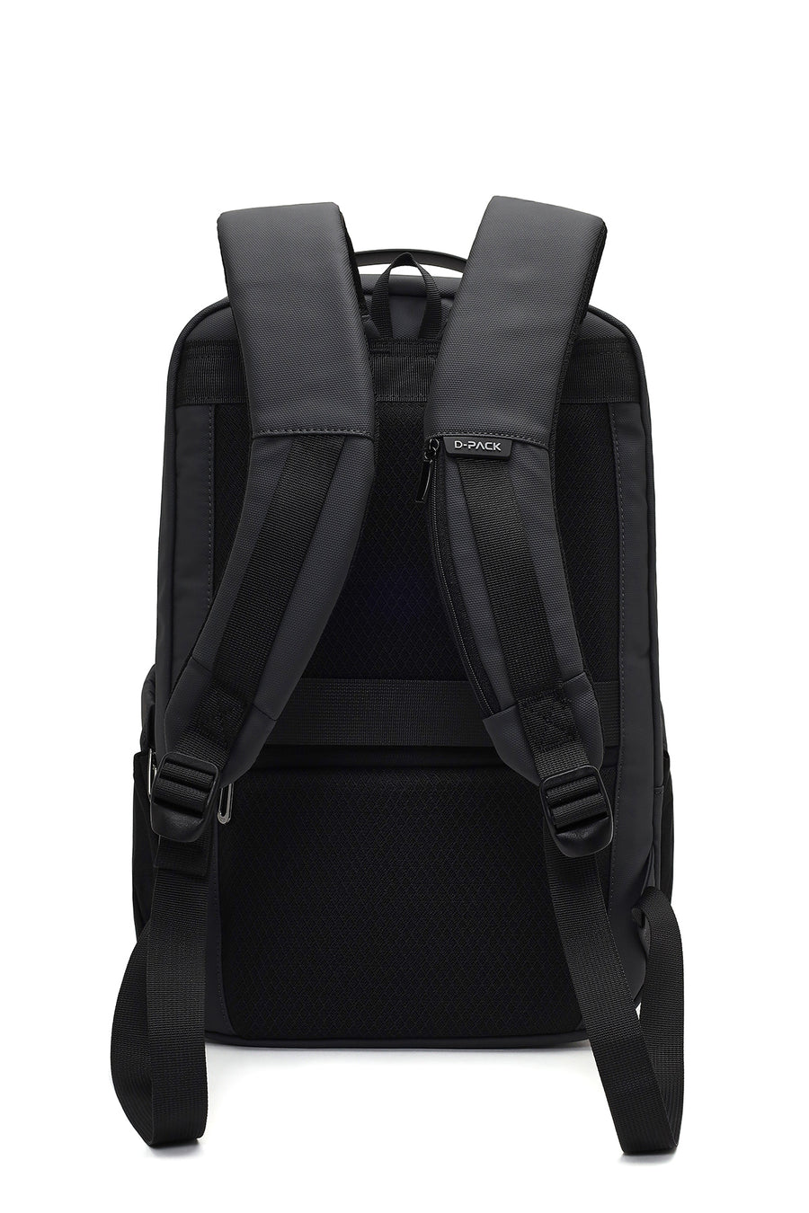 D-Pack Unisex Gray Technological Fabric Hardcase Backpack