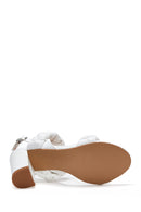Women's White Thick Heeled Sandals | Derimod
