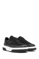 Erkek Siyah Bağcıklı Kalın Tabanlı Süet Deri Sneaker | Derimod