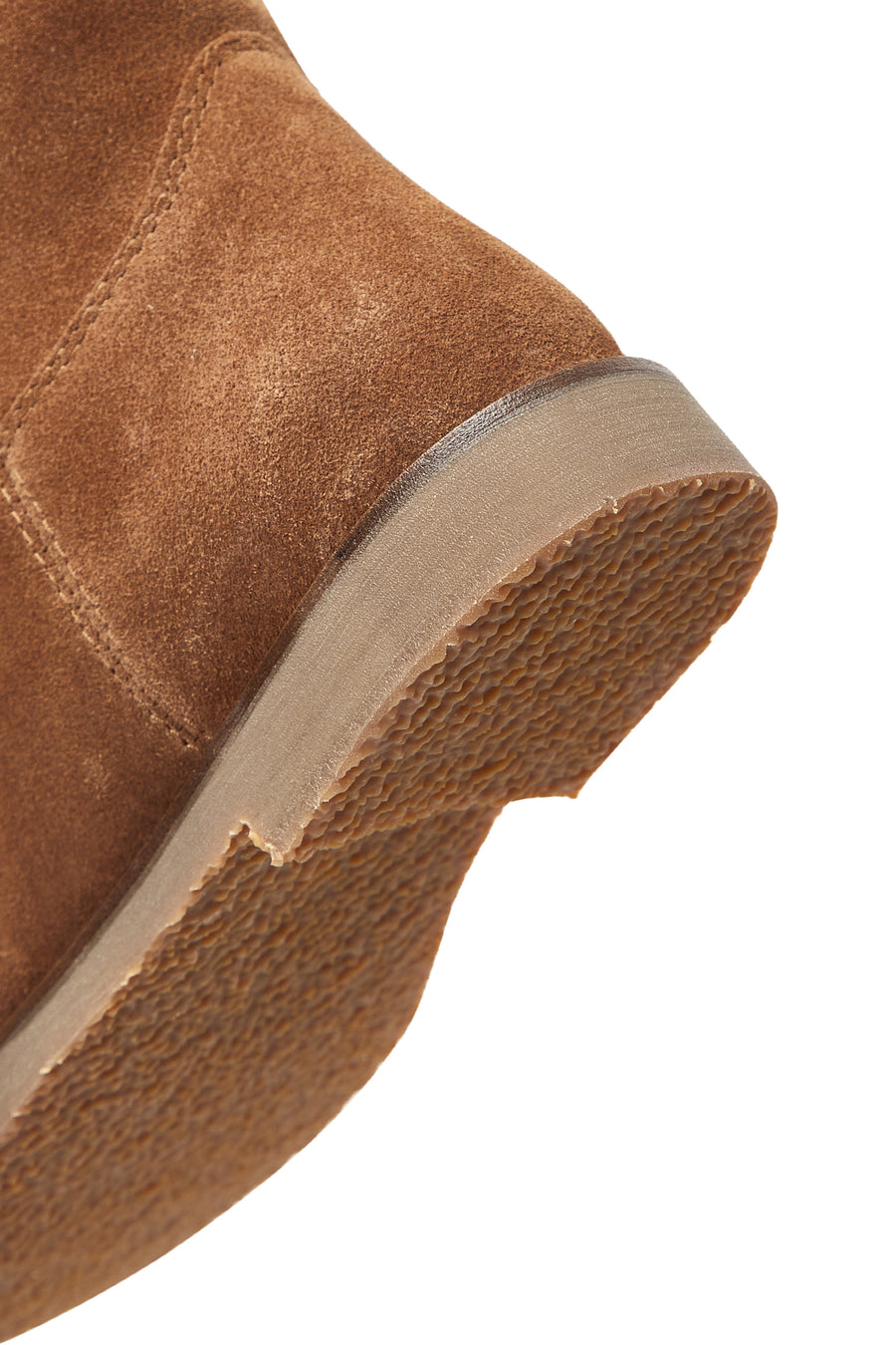 Women's Tan Suede Leather Casual Boots