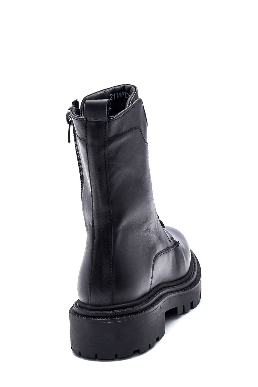 Women's Leather Zippered Boots