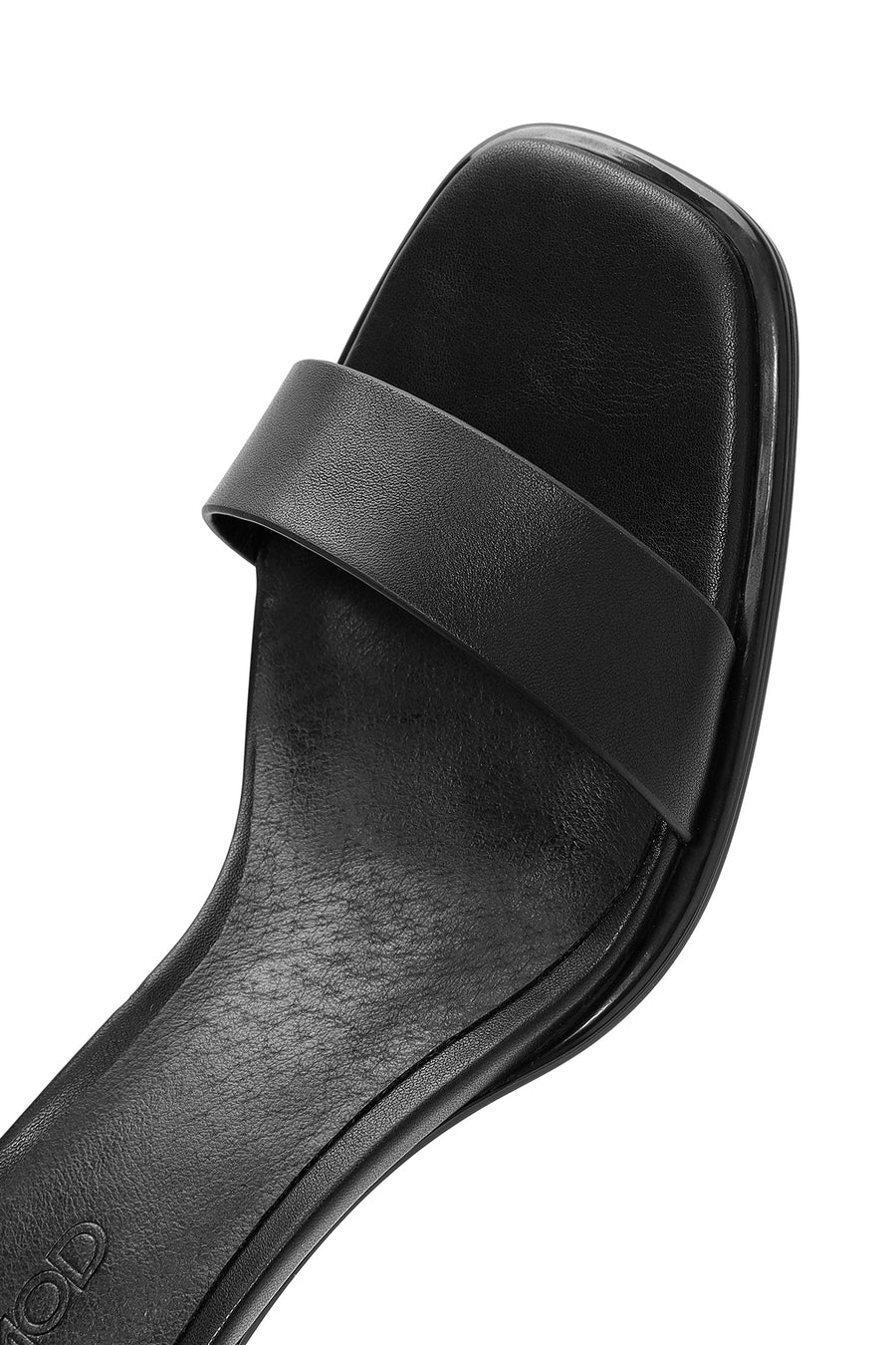 Women's Black Ankle Strap Heeled Sandals