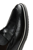 Erkek Siyah Deri Casual Loafer | Derimod
