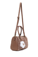 Woman Vizon Long-Strap Accessorized Plush Shoulder Bag | Derimod