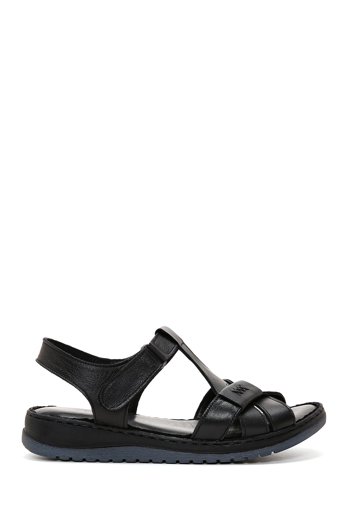 Women's Black Leather Comfort Sandals 23SFD340018 | Derimod