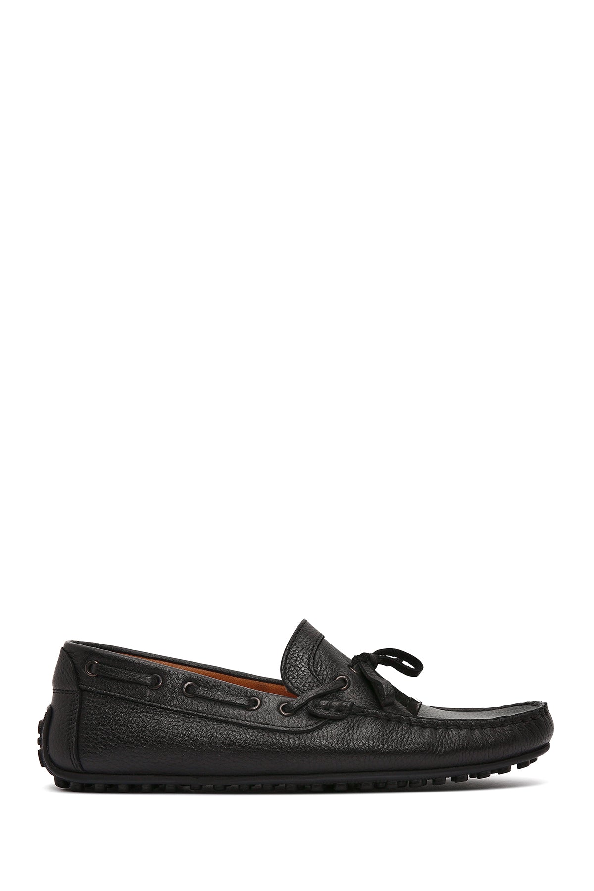 Erkek Siyah Deri Casual Loafer 25SFD7548FT | Derimod