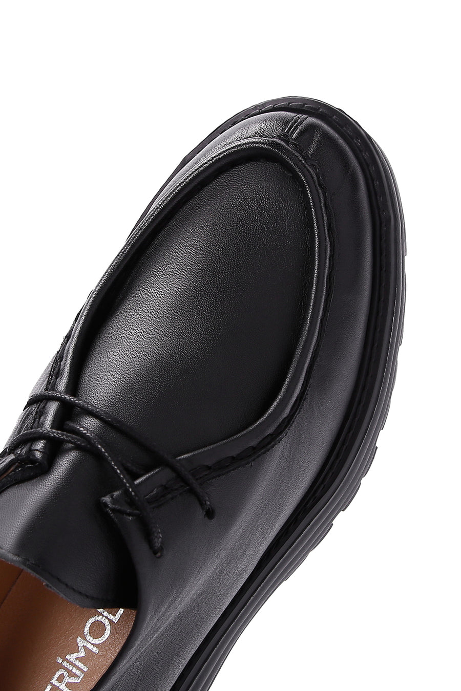 Women's Black Leather Oxford Shoes