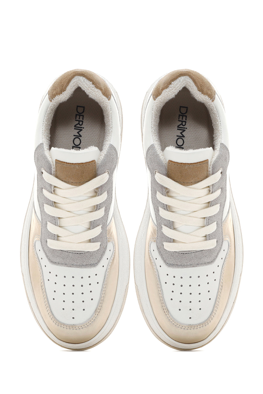 Women's Gold Leather Sneaker