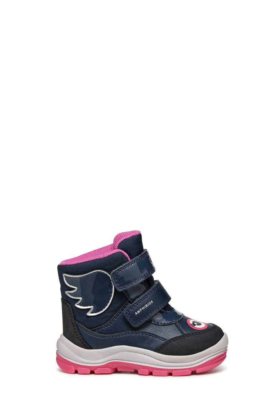 Geox Baby Girl Navy Blue B Flannel Banded Waterproof Leather Boots B463WA054FUC4268 | Derimod