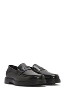 Male Black Leather Loafer | Derimod