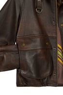 Richmond Woman Brown Short A-Line Leather Jacket | Derimod