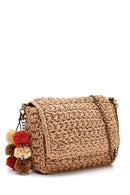 Women's Straw Tassel Detailed Crossbody Bag | Derimod