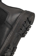 Male Black Leather Chelsea Boots | Derimod