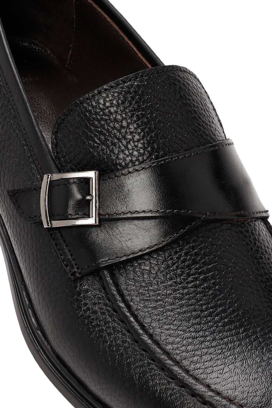 Erkek Siyah Deri Casual Loafer
