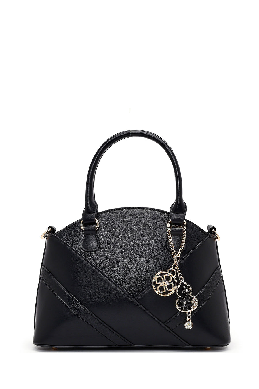 Women's Black Long Strap Accessory Handbag