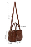 Woman Brown Braided Long-Strap Shoulder Bag | Derimod