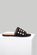 Women's Pearl Detailed Slippers | Derimod