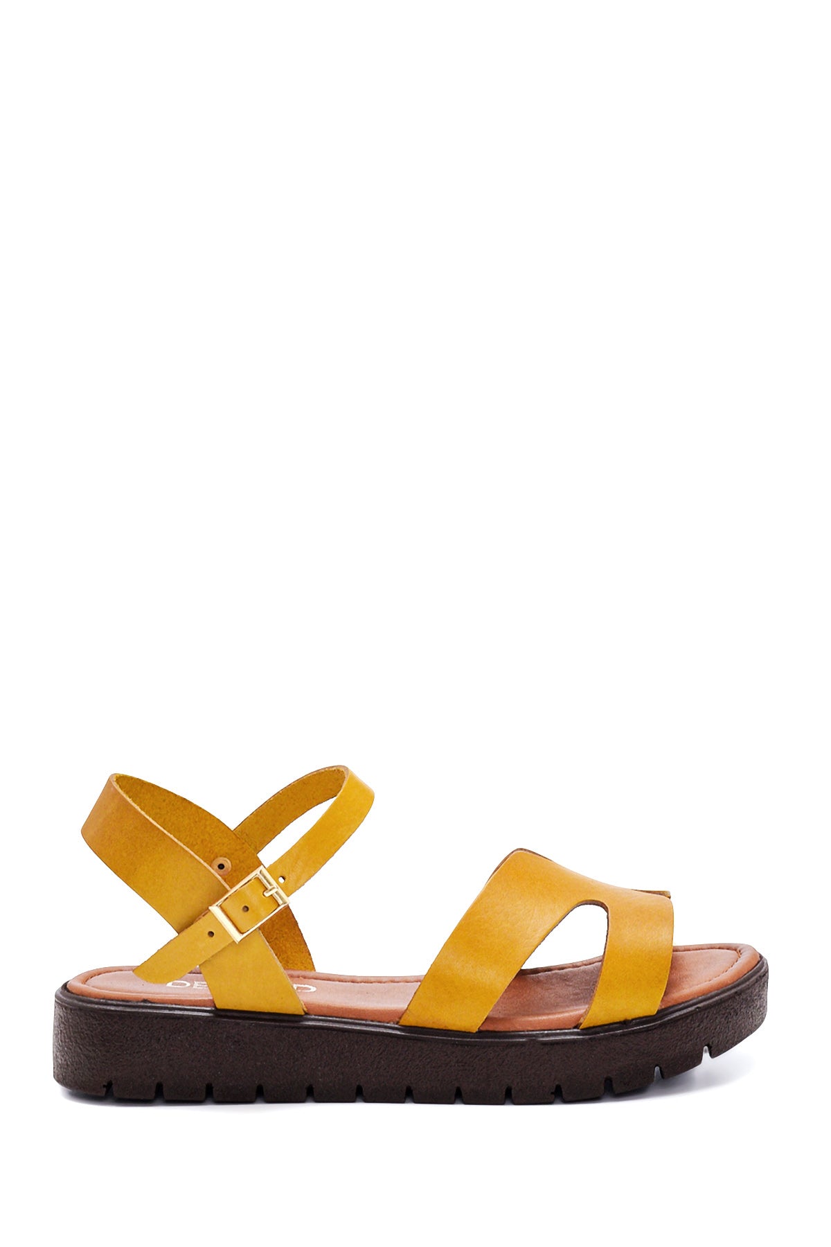 Women's Leather Bodrum Sandals 22SFD330718 | Derimod