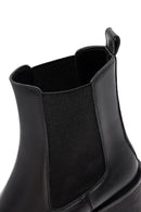 Woman Black Chunky-Heeled Chelsea Boots | Derimod