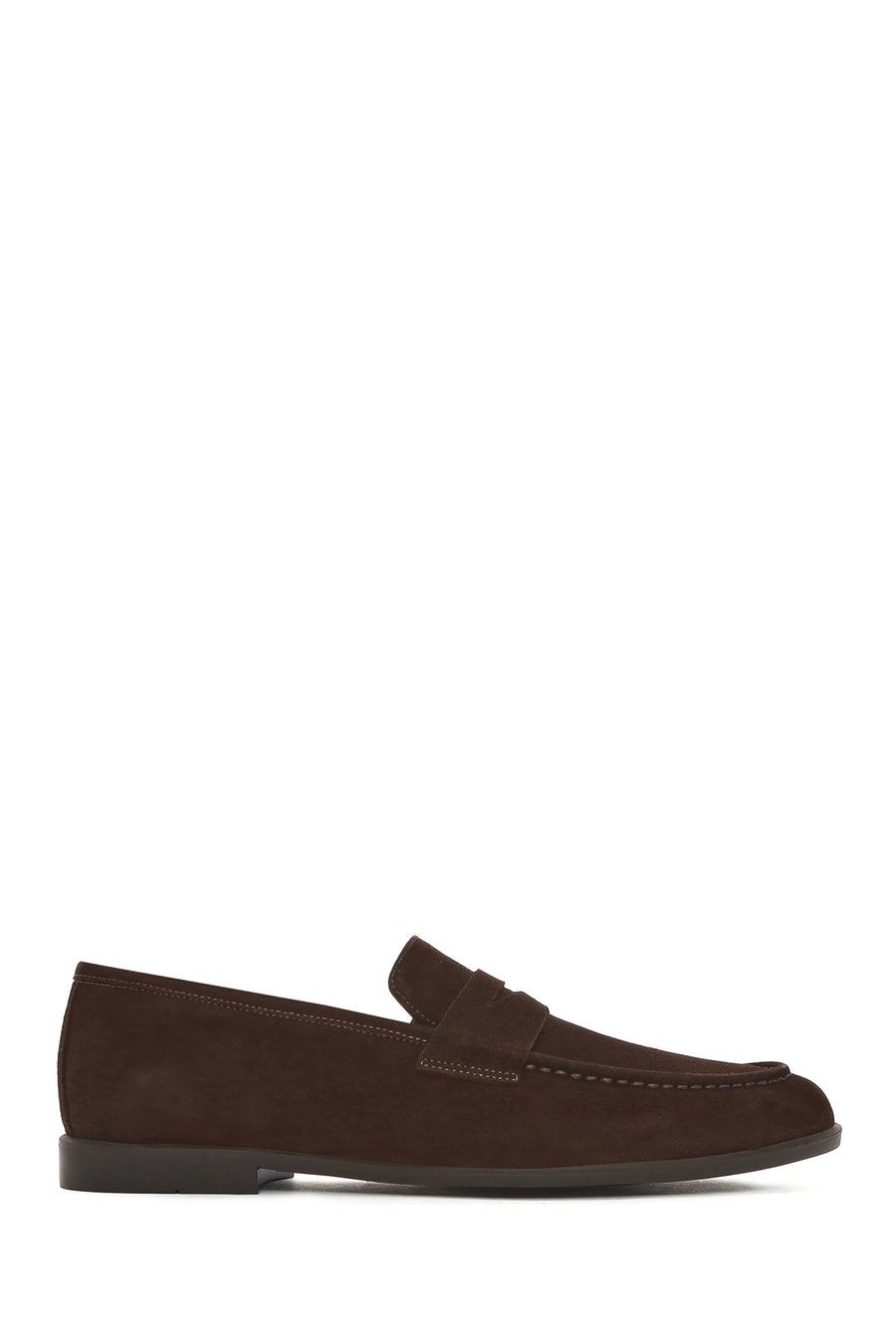 Erkek Kahverengi Süet Deri Loafer 25SFD790210 | Derimod