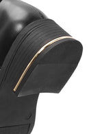 Woman Black Zip Closure Buckle Detailed Boots | Derimod