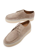 Male Beige Lace-up Suede Casual Shoes | Derimod