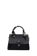Woman Black Long-Handled Shoulder Bag with Accessory | Derimod