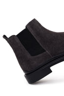 Male Grey Suede Chelsea Boots | Derimod