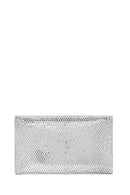 Woman Silver Chain-Strap Embellished Evening Bag | Derimod