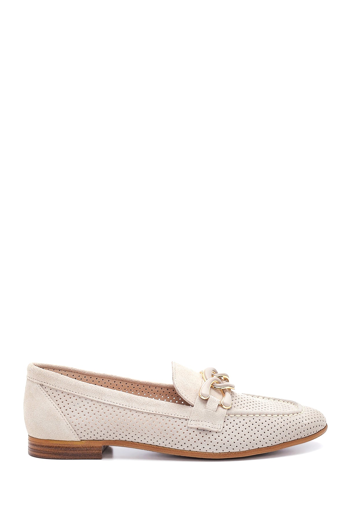 Kadın Deri Süet Zincirli Loafer 22SFD130910 | Derimod