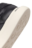 Men's Black Lace-up Thick-Sole Leather Sneaker | Derimod