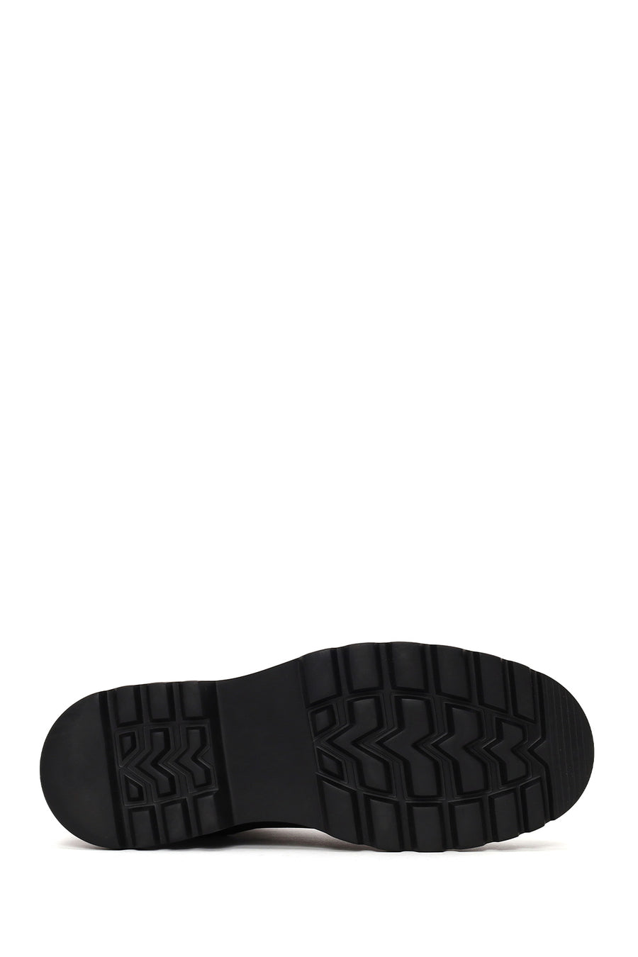 Male Black Thick-Soled Nubuck Leather Chelsea Boots