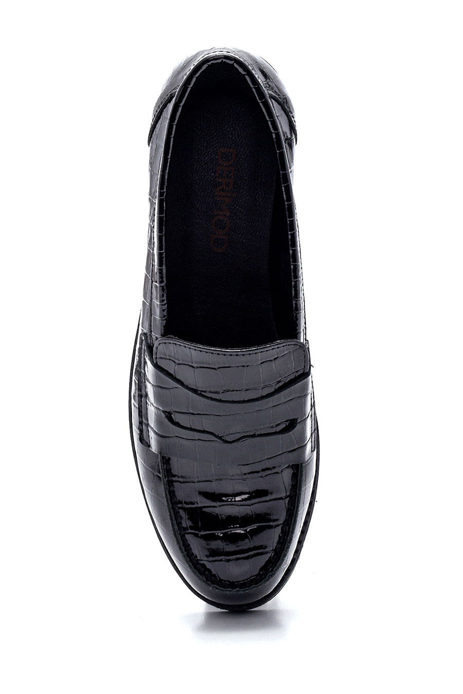 Women's Leather Crocodile Loafer