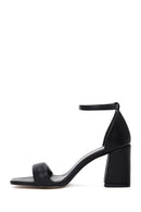Women's Black Ankle Strap Heeled Shoes | Derimod